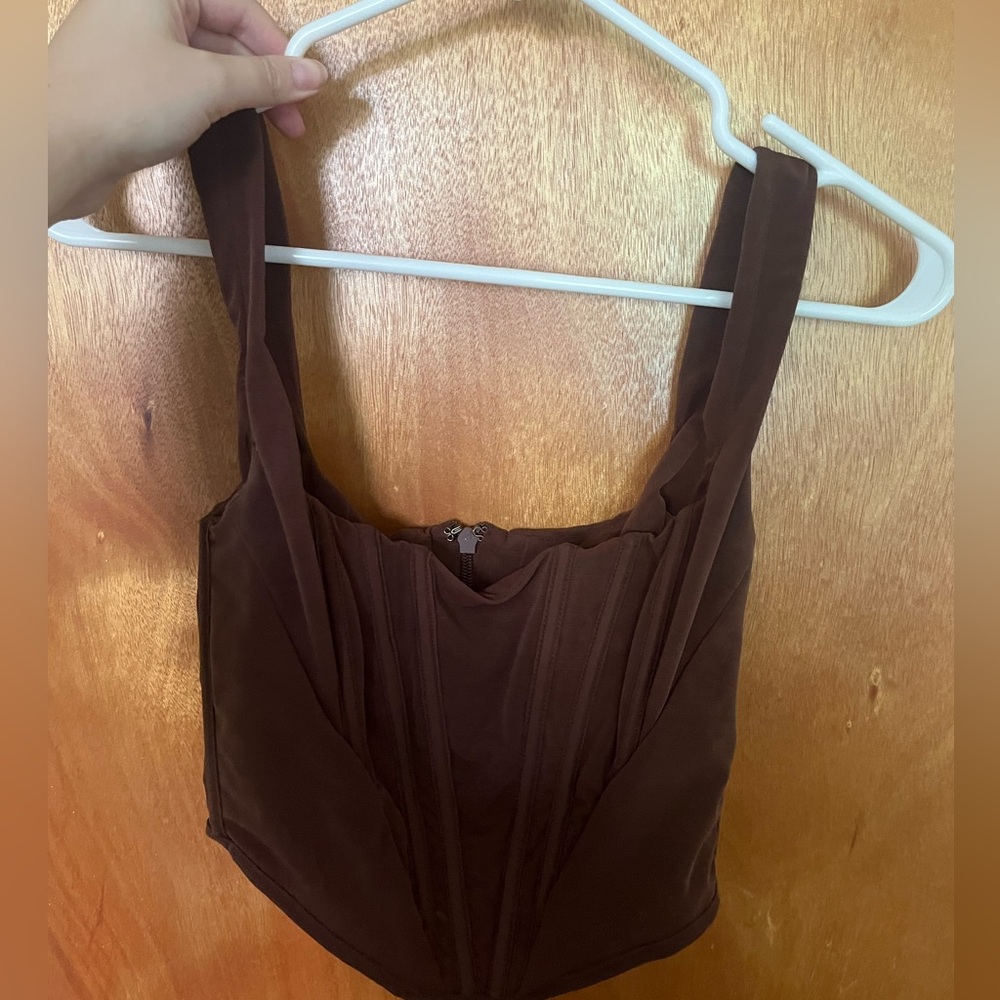 Barely worn House of CB brown corset